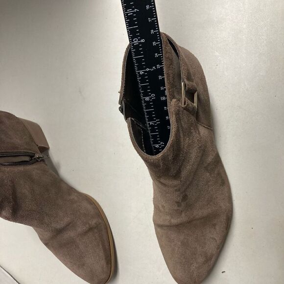 ALFANI Adison  Women’s Suede Leather Brown Booties Size 9.5 M 2” heel - Picture 7 of 12
